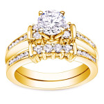 Yaffie Gold 5-Stone Diamond Engagement Ring with 1 Carat TDW