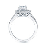 Golden Yaffie 1ct TDW Princess Cut Diamond Engagement Ring