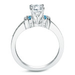 Sparkle with the Yaffie Gold Blue Diamond Bridal Set - 1 ct TDW