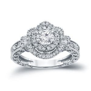 Yaffie Gold 1ct TDW Diamond Engagement Ring