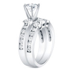 Certified Round Diamond Bridal Ring Set - Yaffie Gold, 2.5ct TDW