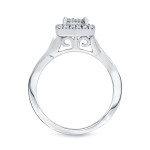 Engagement Bliss - Yaffie Glittering Diamond Cluster Ring with 2/5ct TDW