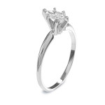Golden Yaffie Solitaire Ring with a 2/5ct Sparkling Marquise Diamond