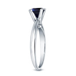 Blue Sparkle Princess Cut Sapphire Ring