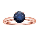 Engage in Elegance with Yaffie Blue Sapphire Solitaire Ring!