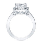 Certified 2ct TDW Cushion Cut Diamond Engagement Ring by Yaffie Gold
