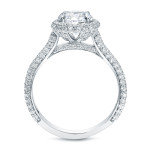 Certified Halo Diamond Ring - Yaffie Gold with 2ct TDW
