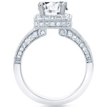 Vintage Princess Cut Diamond Engagement Ring - Yaffie GoldCertified 2ct TDW