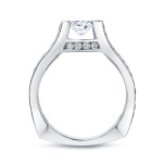 Certified Round Cut Diamond Engagement Ring - Yaffie Gold
