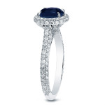 Sapphire Sparkle Diamond Ring with Yaffie Gold Accent