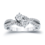 2-Stone Diamond Engagement Ring with Yaffie Gold and 3/4ct TDW