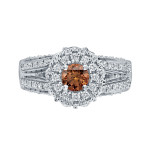 Engage in Elegance with a Yaffie Gold Round Halo Diamond Ring