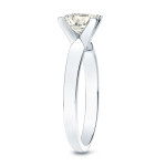 Sparkling Yaffie Gold Princess-Cut Diamond Engagement Ring with V-End Setting (0.75ct TW)