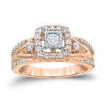 Sparkling Yaffie Gold Diamond Engagement Ring - 3/5ct