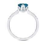 Blue Diamond Promise Ring - Yaffie Gold Edition (4/5ct TDW)