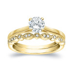 Vintage Love: Yaffie Gold 5/8ct TDW Diamond Wedding Ring Sets