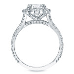 Yaffie Certified 1.5ct Diamond Halo Ring for Engagements