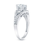 Certified Yaffie Gold 1.25 Carat TDW Engagement Diamond Ring