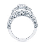 Vintage-Inspired Diamond Engagement Ring with Yaffie Gold 2ct TDW Certification