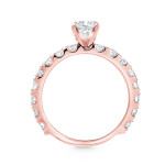 Rose Gold Diamond Engagement Ring with 1.5 ct TDW Round Solitaire