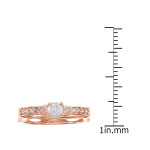 Rose Gold Diamond Bridal Set with 1/2 ct TDW Round-cut Stones from Yaffie