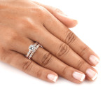 Certified 1ct TDW Bridal Ring Set in Yaffie Luxurious Rose Gold