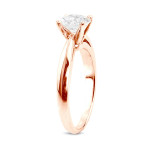Certified Round Diamond Solitaire Ring - Yaffie Rose Gold, 3/4ct TDW