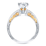 Sparkle in Style with Yaffie 1 1/3ct TDW Certified Round Diamond Ring in Two-Tone Gold