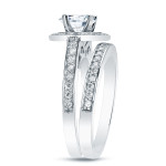 Certified Bridal Set with 1 1/2ct TDW White Gold Diamonds by Yaffie