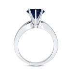Blue Sapphire and Diamond Ring with 1/2ct Each in Yaffie White Gold