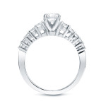 Certified Bridal Ring Set with 1ct TDW Round-cut Diamond in Yaffie White Gold