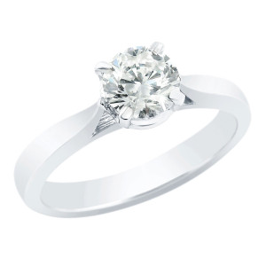Yaffie Clarity-Enhanced White Gold Diamond Ring - Perfect for Engagements!