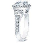 Certified Diamond Ring by Yaffie with 2 3/4ct TDW in White Gold.