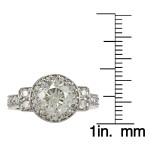 Certified Diamond Ring in Yaffie White Gold with 2 3/4ct TDW