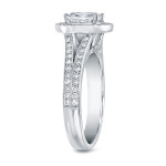 Stunning 2ct TDW Cushion-cut Diamond Ring in Yaffie White Gold