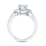 Certified Round Diamond Bridal Ring Set - Yaffie White Gold, 3/4ct TDW