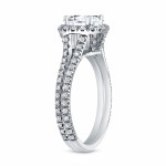 The Yaffie Halo Diamond Engagement Ring - Simply Divine in White or Gold with 1.8ct Total Diamond Weight