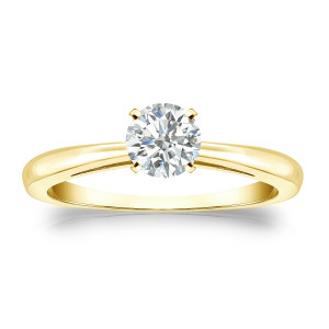 Say Yes to Forever with Yaffie Gold Round Diamond Solitaire Ring