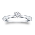 Shimmering Yaffie Gold Ring with 1/4ct TDW Round Diamond for Engagements