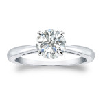 Shimmering Yaffie Gold Diamond Engagement Ring with 1 Carat TDW