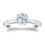 Sparkle and Shine: Yaffie Gold Round Diamond Engagement Ring