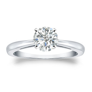 Sparkle and Shine: Yaffie Gold Round Diamond Engagement Ring