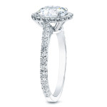 Certified Round Diamond Engagement Ring in White Gold by Yaffie - 1 4/5ct TDW
