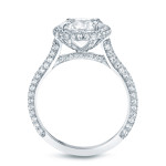 Certified Round Diamond Engagement Ring - Yaffie 3ct White Gold Sparkler