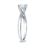 Platinum Yaffie Ring with 1 ct. GIA Certified Round Diamond Solitaire in 4 Prongs