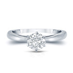 Sparkling Perfection: Yaffie Platinum 1 ct. Round-Cut Diamond Solitaire Engagement Ring