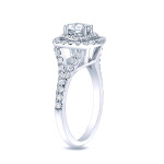 Grab a stunning Yaffie Platinum Cushion Diamond Ring