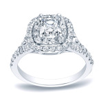 Grab a stunning Yaffie Platinum Cushion Diamond Ring