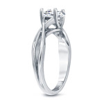 Yaffie Platinum Diamond Solitaire Engagement Ring - Sparkling 1 1/4ct TDW Round Cut