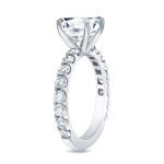Asscher Cut Diamond Engagement Ring - Yaffie Platinum 1.75ct TW Certified